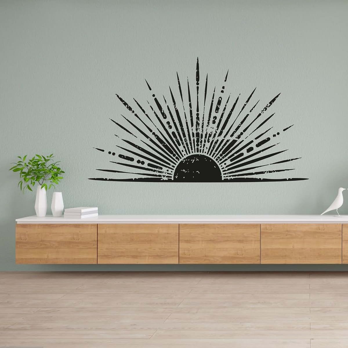 All Things Valuable Sun Ray Arch Pattern Wall Decal For Kids Rooms