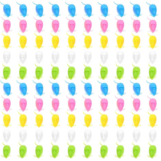 Ameble 100-Pack Adorable Mouse Baby Teeth Keepsake Box for First Tooth Collection Random Colors 2 Bags Tooth Storage