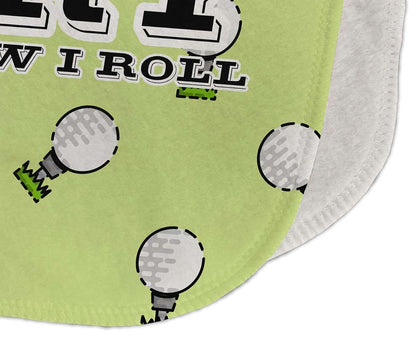 YouCustomizeIt Personalized Golf Burp Cloth - Fleece w/Name or Text (photo 3)