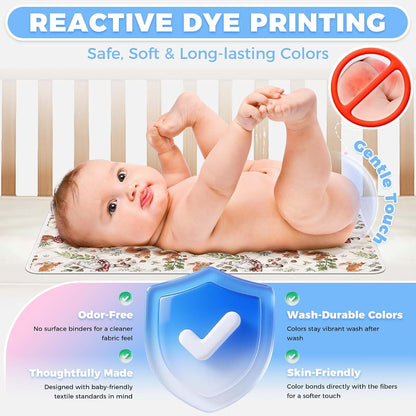 Enifine Portable Diaper Changing Pad Viscose from Bamboo 3 Pack