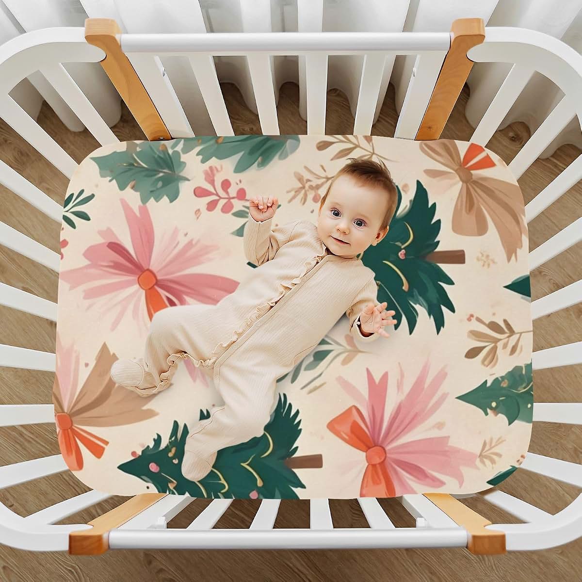 Hezely Cotton Fitted Crib Sheet