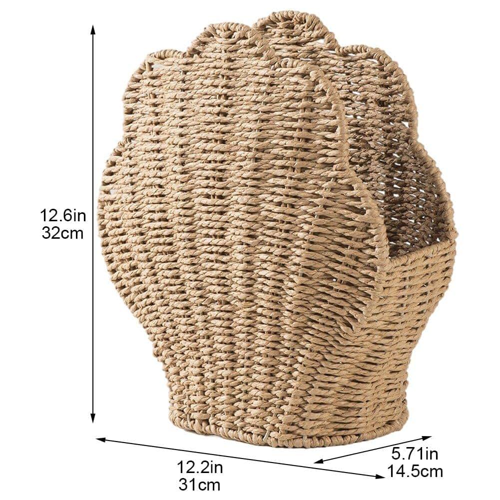 Woven Storage Basket for Toys and Decor - Shell Design