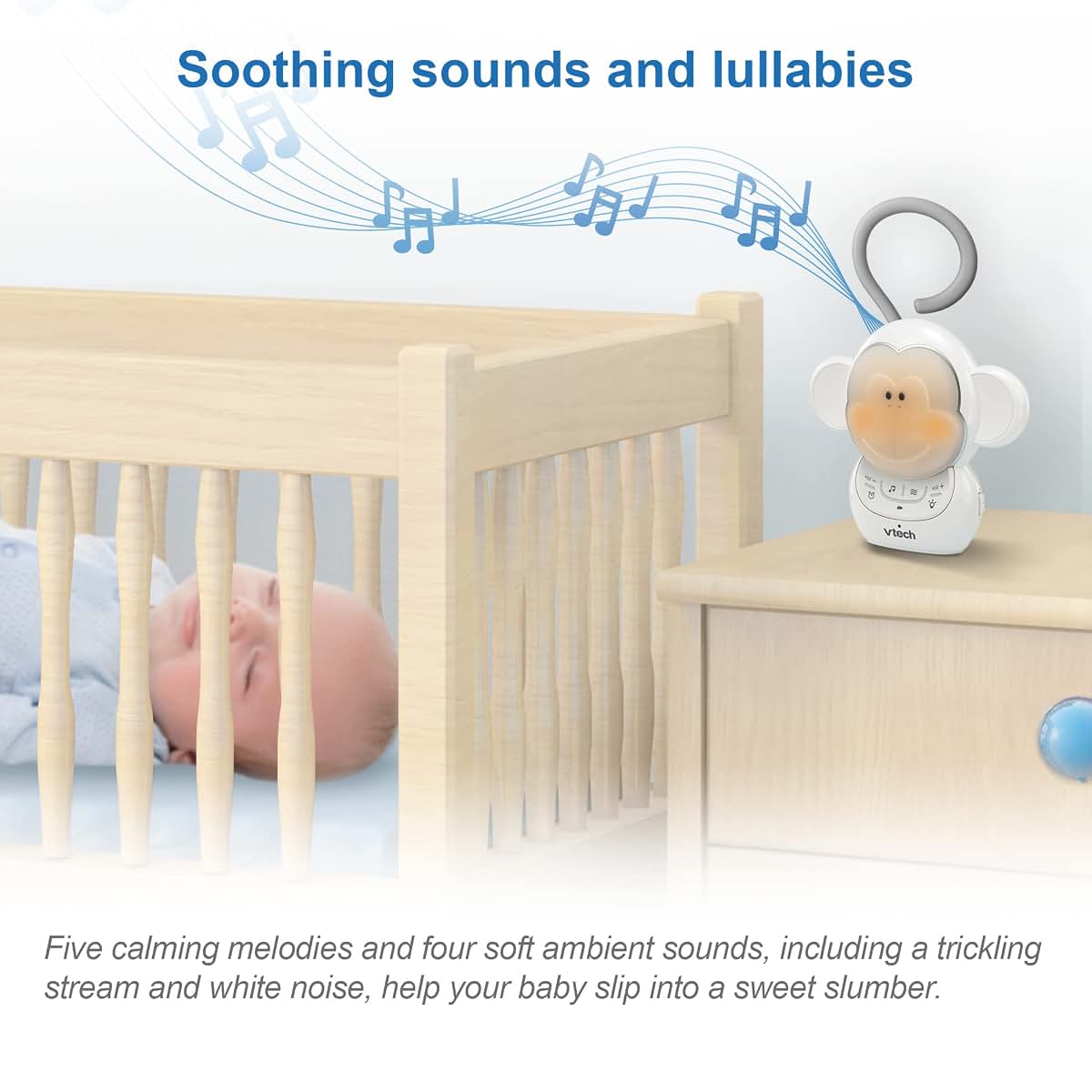 VTech DM1411 Audio Baby Monitor & Portable Soother for Nursery Use