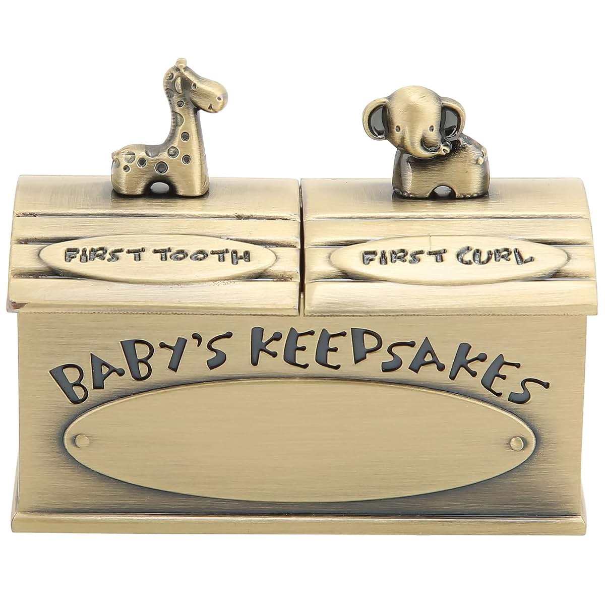 donanfe Baby Keepsake Box, European Style Resistant Memory Box for Tooth Fairy Gifts, Beautiful Ancient Tin Design for