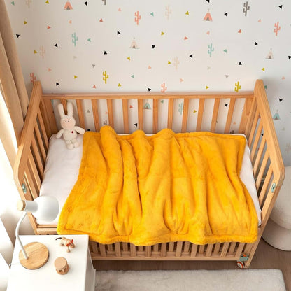 Love Thick Chunky Bunny Coma Inducer Toddler Comforter, Saffron Oranges, 30x50 Inch
