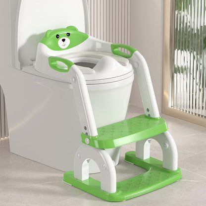 BabyOneStop 2-in-1 Potty Training Seat with Adjustable Ladder and Step Stool