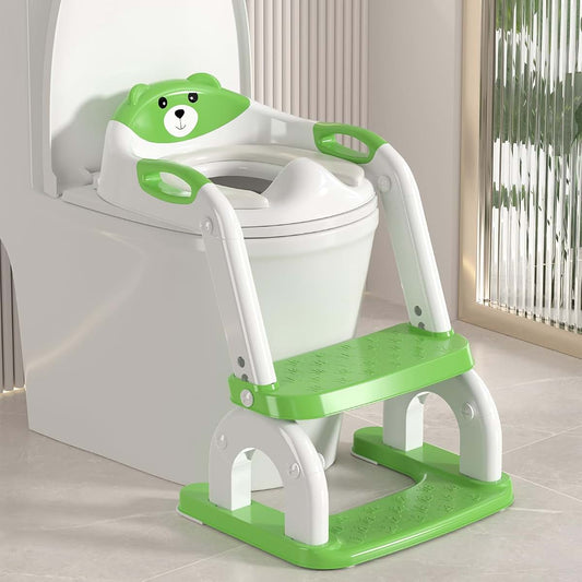 BabyOneStop 2-in-1 Potty Training Seat with Adjustable Ladder and Step Stool