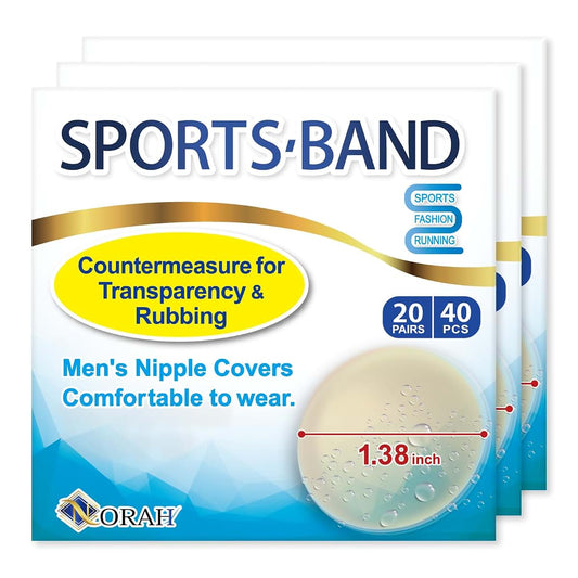 Norah 60 Pairs 120 Pcs Nipple Covers For Men Beige