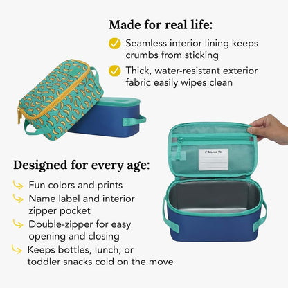 Huhu Insulated Cooler Bag - Water-Resistant Lunch & Baby Bottle Cooler - Easy-to-Clean, Leak-Free Interior – On-The-Go (photo 4)