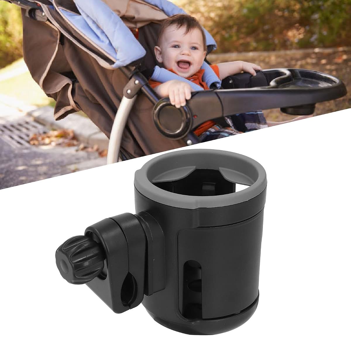 Fockety Treadmill And Stroller Cup Holder 2 in 1 Adjustable (photo 2)