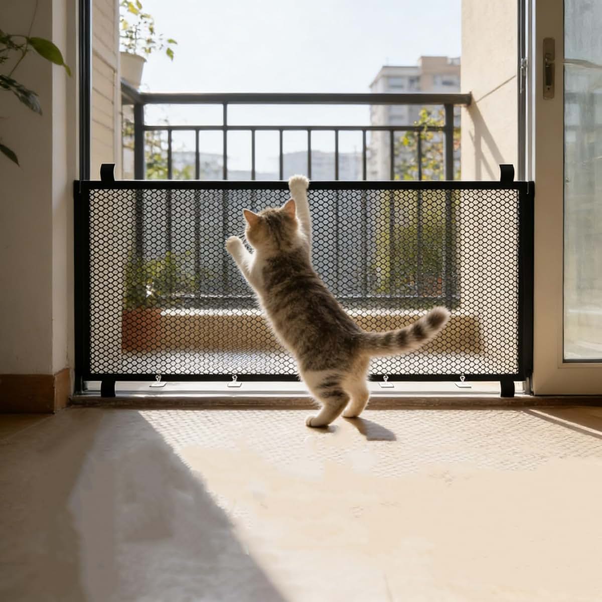 Lovskoo Retractable Pet Gate for Stairs and Doorways