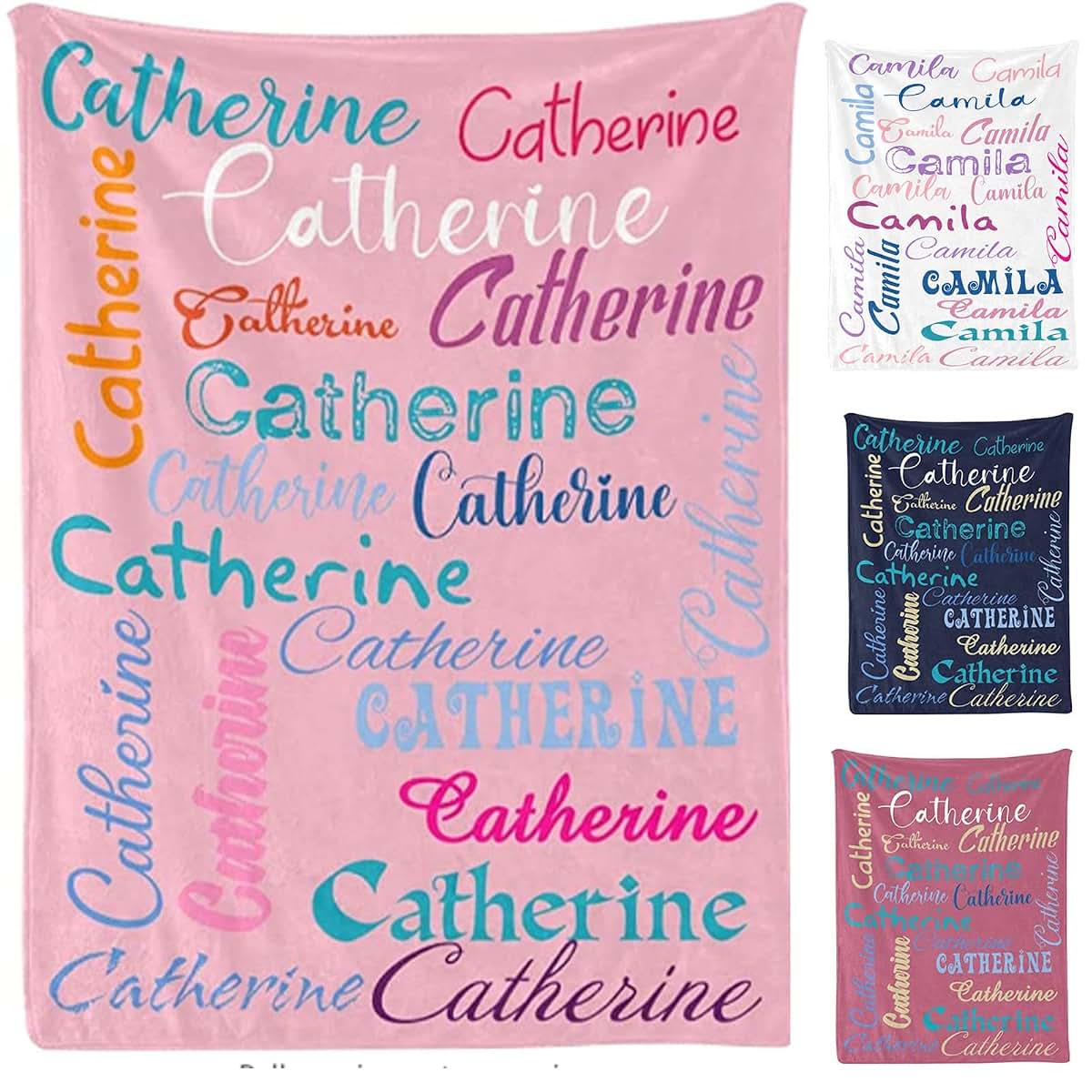 attentive Arts Custom Blanket Personalized Blankets for Kids Personalized Name Blanket for Adults Personalized Blankets