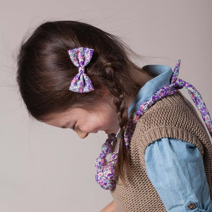 Peppercorn Kids 2-PC Floral Bow Hair Clip Set - Red/Blue (photo 3)