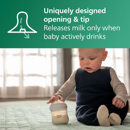 Philips Avent Natural Glass Baby Bottles 4oz 4-Pack