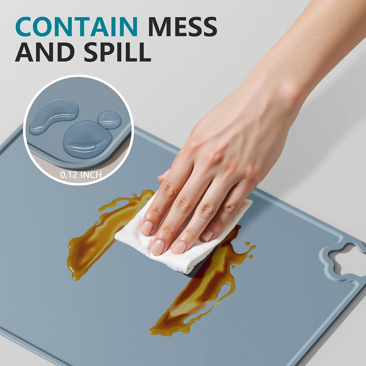 Login Life Silicone Placemat for Kids, 3 Pack, Non-Slip Heat Resistant