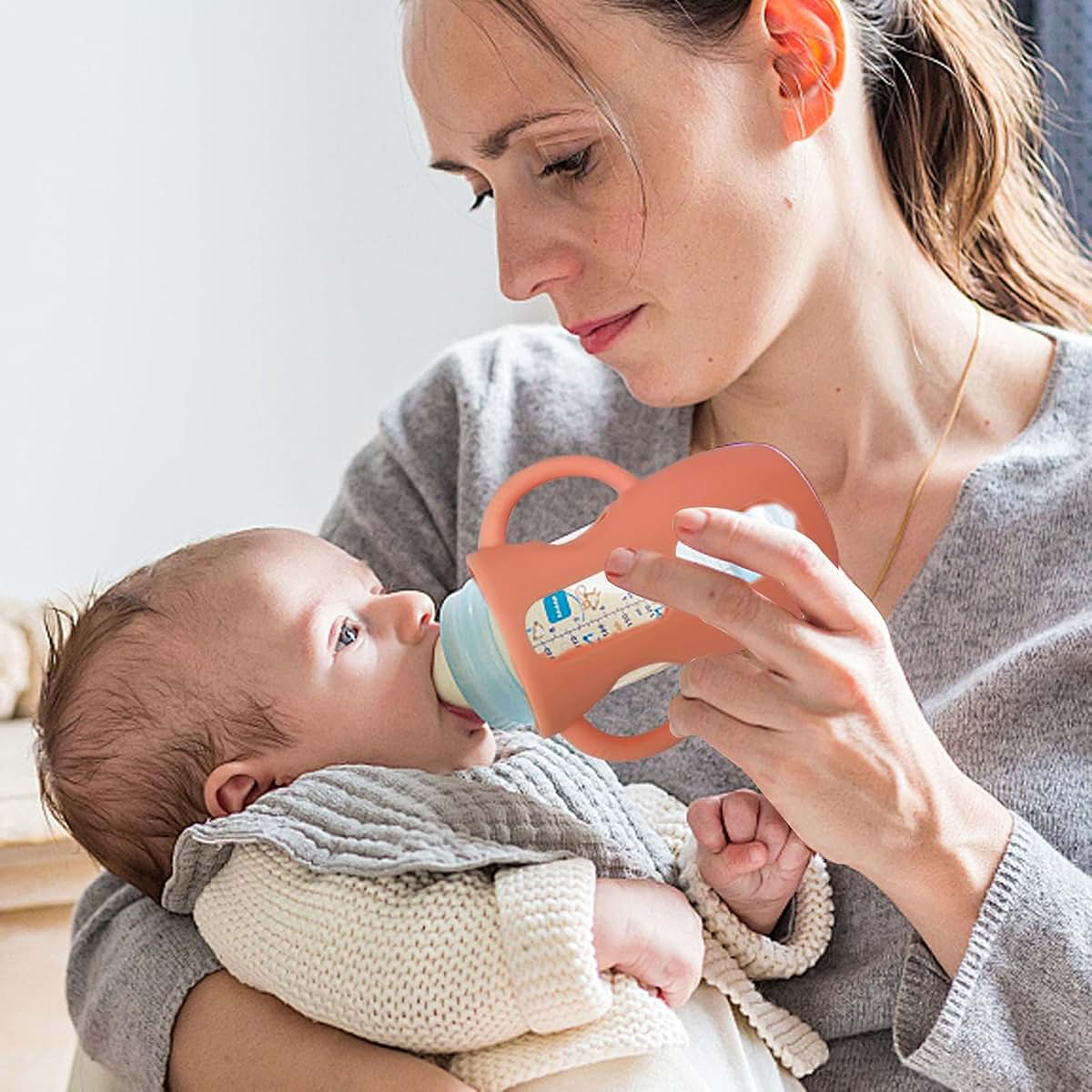 Silicone Bottle Sleeve for Glass Bottles - Anti-Shock Drop Holder
