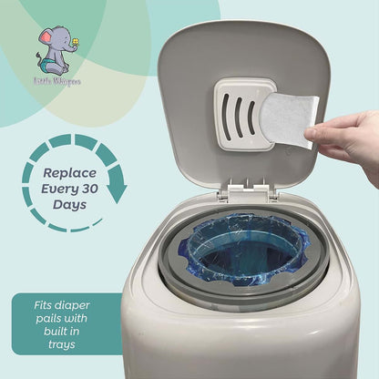 LittleWhispers Diaper Pail Odor Absorber - 10 Pack