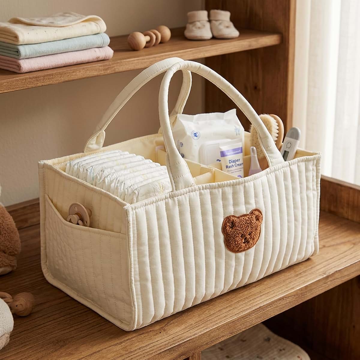 AwnsIMfreien Quilted Diaper Caddy With Removable Dividers (photo 4)