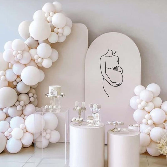 Beautiful Beginning Pregnant Woman Silhouette Wall Decal