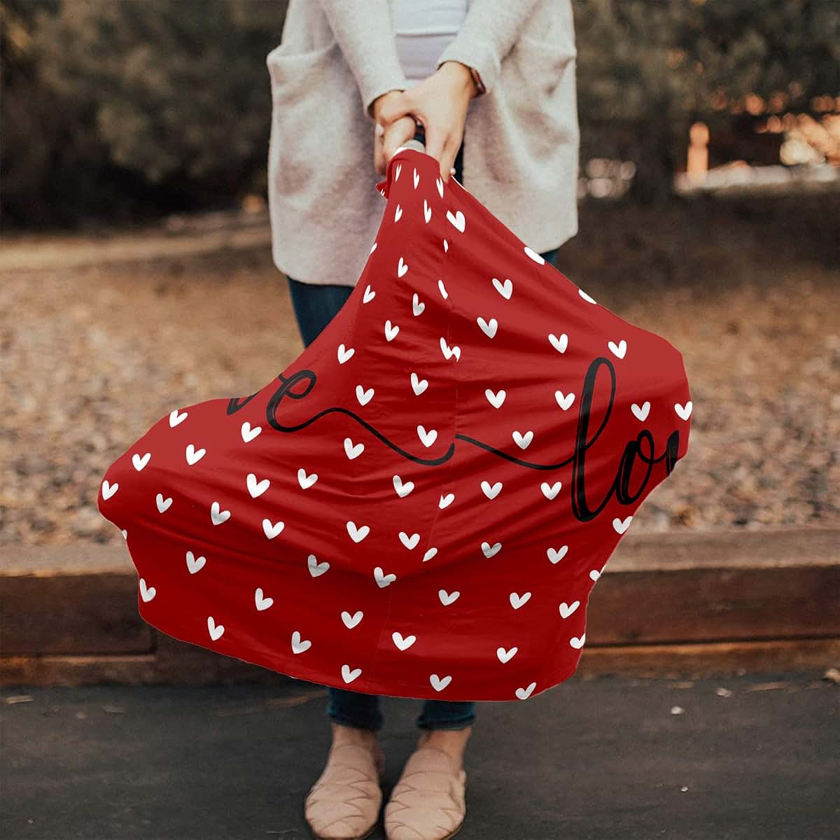 Zadaling Heart Shape Nursing Cover