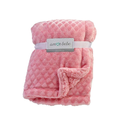 RTE 3 Stories Trading Company 5 Piece Baby Blanket Gift Set Pink (photo 3)