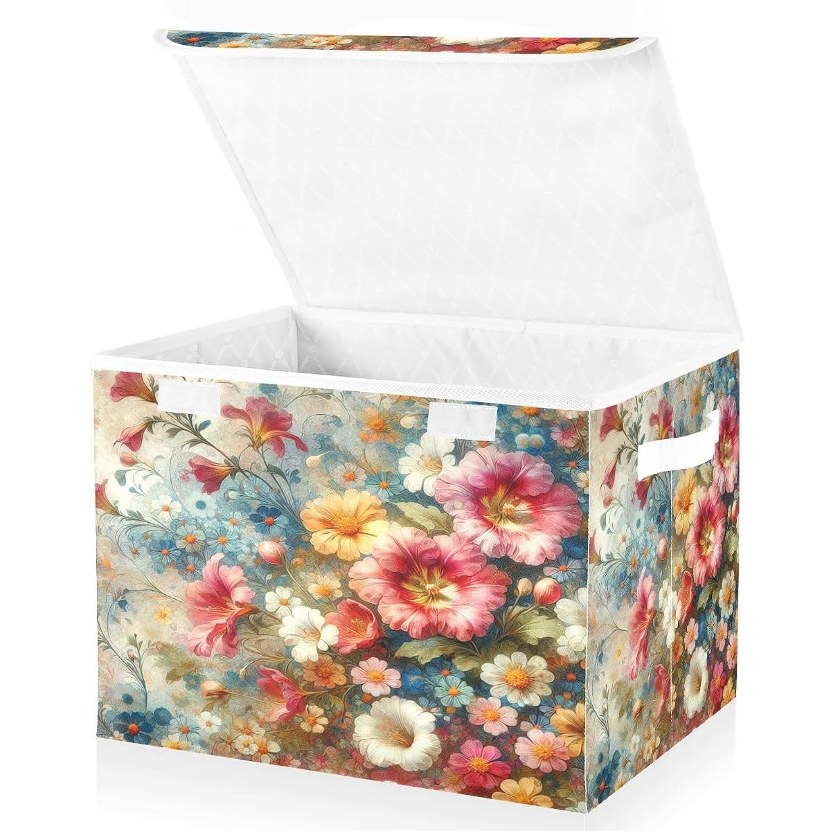 Kigai Colorful Flowers Storage Bin