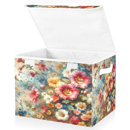 Kigai Colorful Flowers Storage Bin
