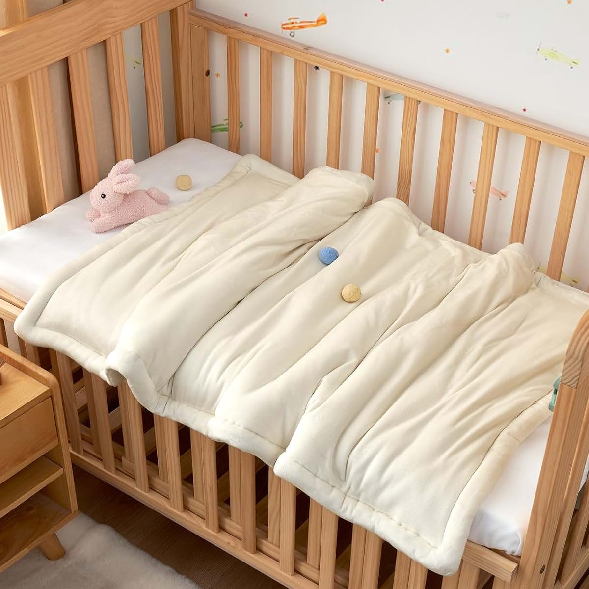 Byourbed Love Thick - Desirable Coma Inducer® Toddler Comforter - Rich Eggnog