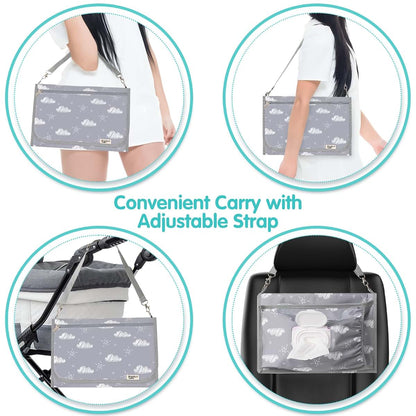 Phoebus Baby Portable Changing Pad Mat for Travel and On-the-Go Use