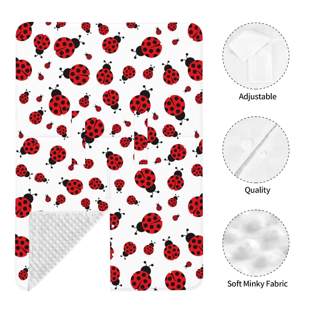 Pailon Fresh Ladybug Carseat Cover And Breastfeeding Cover (photo 3)