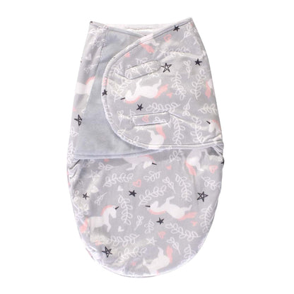Hudson Baby Unisex Plush Swaddle Wrap | Gray Unicorn, 0-3 Months