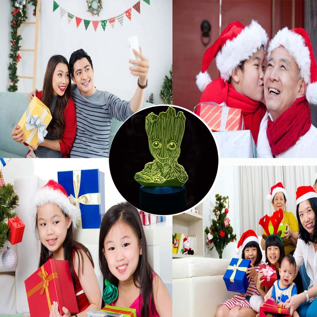 SanNELChEL Groot 3D Cute Baby LED Night Light (photo 4)