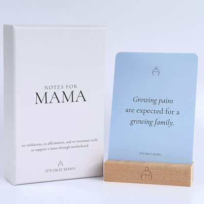 It's Okay Mama Affirmation Card Set for Postpartum Mom Gift