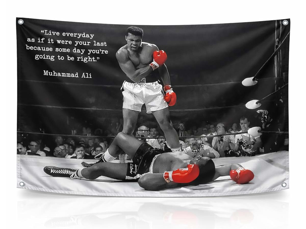 Muhammad Ali Boxing Wall Tapestry for Gym and Dorm Decor