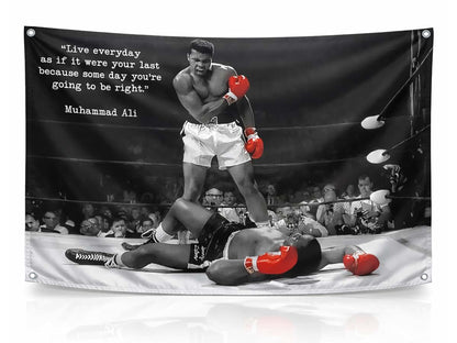 Muhammad Ali Boxing Wall Tapestry for Gym and Dorm Decor