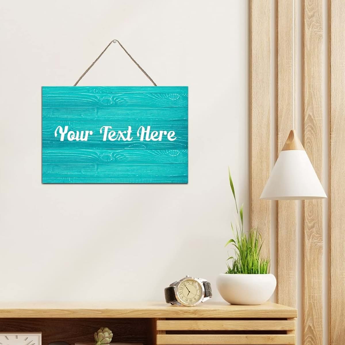 customgiftshop Personalized Wooden Family Name Sign Custom Home Welcome Wood Plaque Ready to Hang Wall Art Home Decor