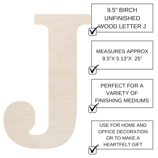 Leisure Arts Good Wood 9.5-Inch Decorative Letter