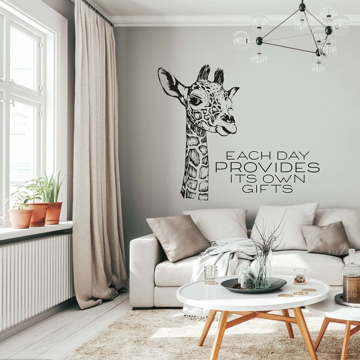 Giraffe Animal Design Vinyl Wall Sticker Art Decal