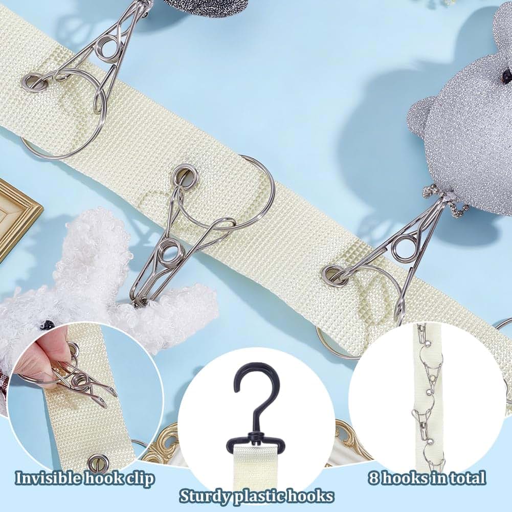 Plush Doll Display Straps - Corner Wall Hanging Storage Organizer
