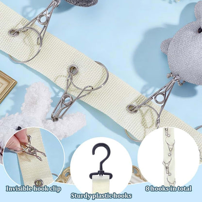 Plush Doll Display Straps - Corner Wall Hanging Storage Organizer