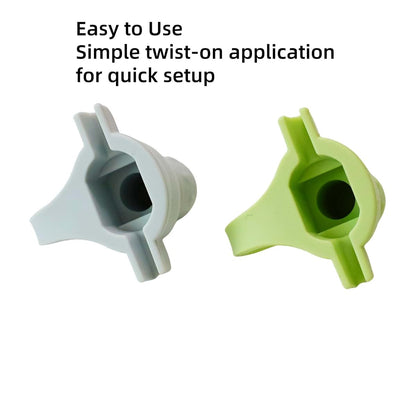 Silicone No-Spill Squeeze Pouch Topper for Toddlers, Easy-Grip Valve Style
