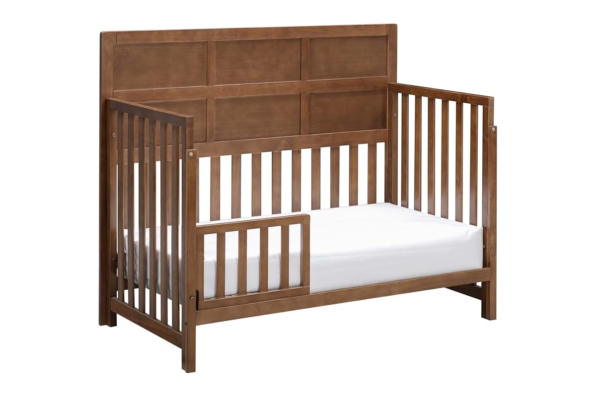 Suite Bebe Reign 4-in-1 Convertible Full Panel Baby Crib in Walnut (photo 2)