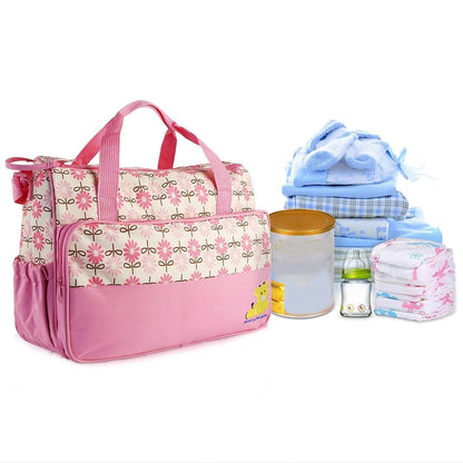Lapday 5PCS Baby Diaper Bag Set in Pink (photo 4)
