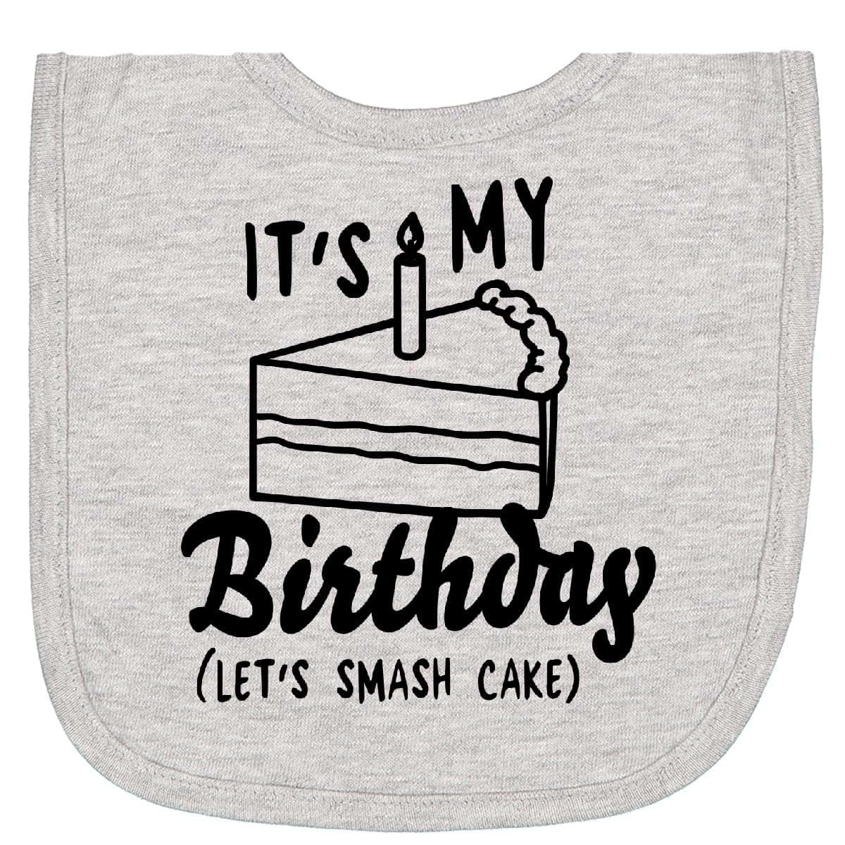Inktastic Its My Birthday Lets Smash Cake Newborn Bib