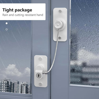 Jeorywoet Window Locks With Key, 2-Pack Self-Adhesive Restrictors (photo 3)