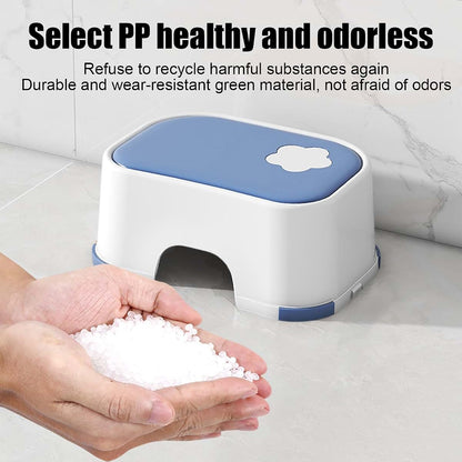 Lovskoo Thickened Plastic Mini Bath Step Stool for Home Portable Sitting Stool (photo 4)