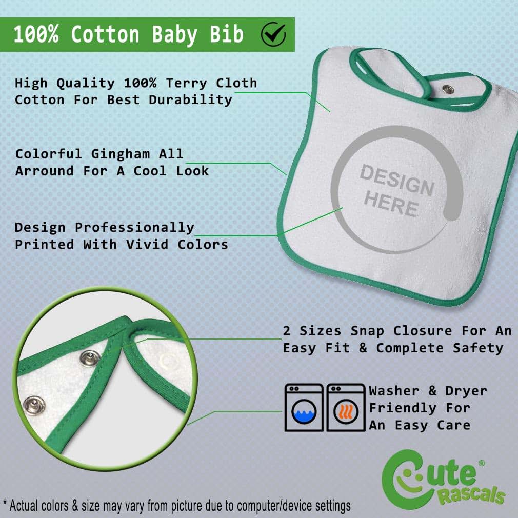 Cotton Bibs and Burp Cloths for Baby and Toddler