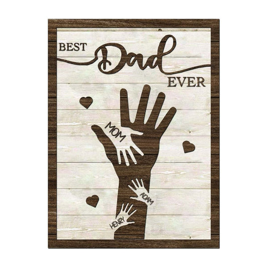 EmbroGlow Personalized First Father's Day Picture Frame, Fathers Day Gift from Baby, Happy Daddy Gift, Custom Photo