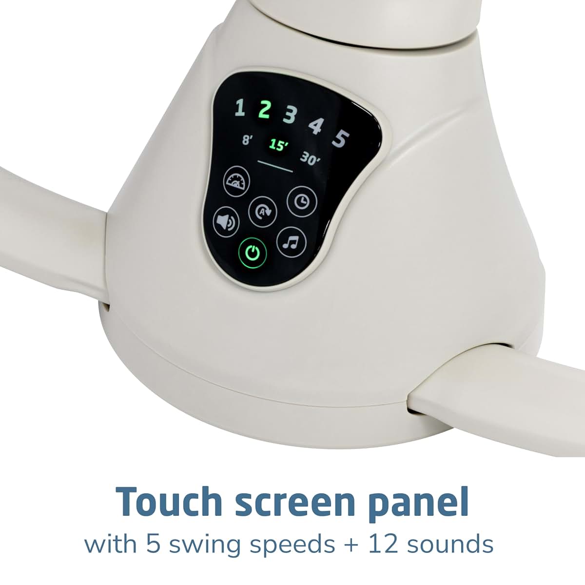 Maxi-Cosi Cassia Electric Baby Swing with 360 Rotation and Music