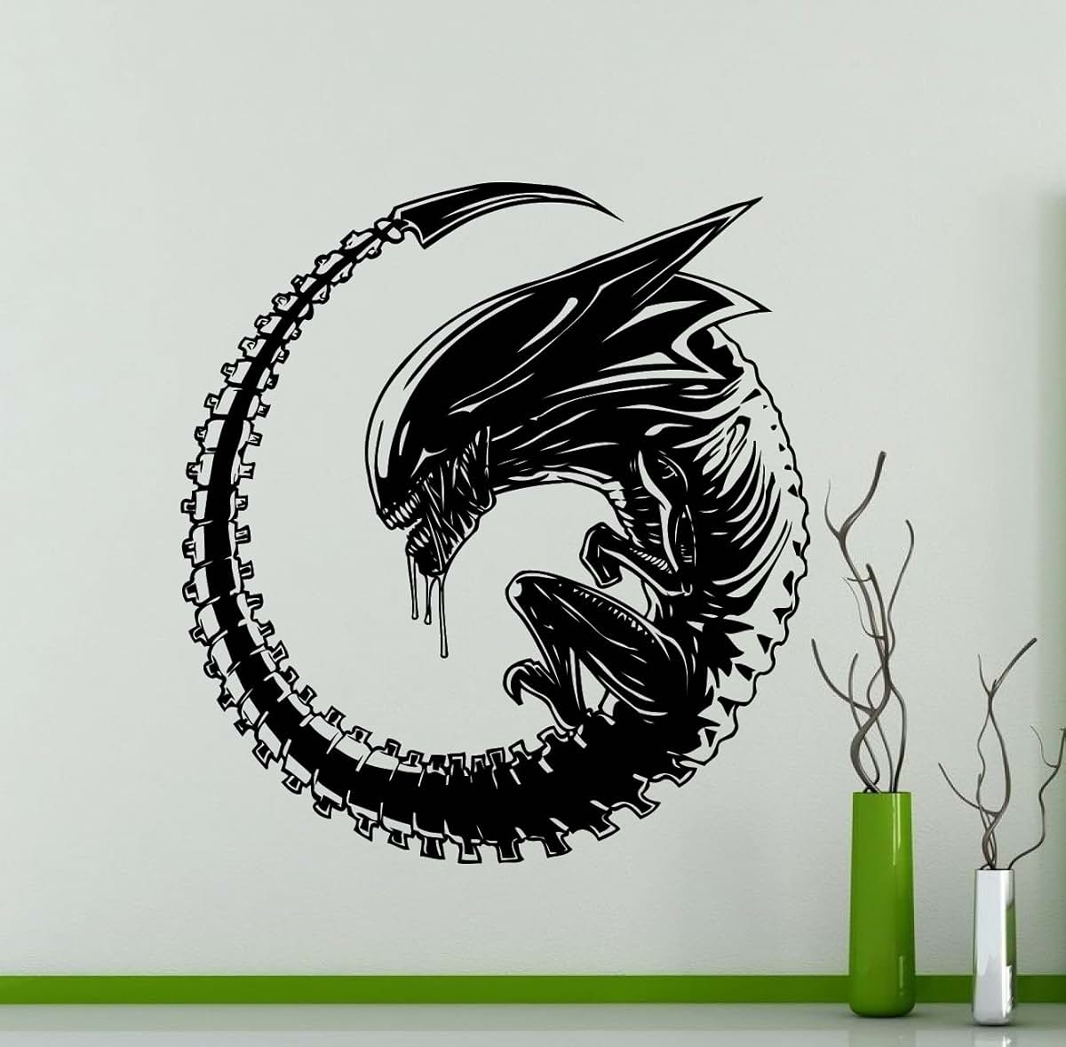 Awesome Decals Alien Monster Wall Decal Vinyl Sticker